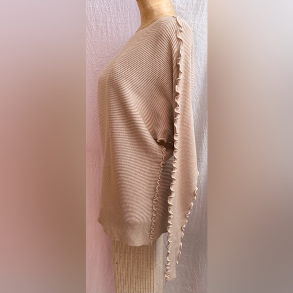 🔴 Allie Rose peach ribbed buttons in the back top - Picture 3 of 7